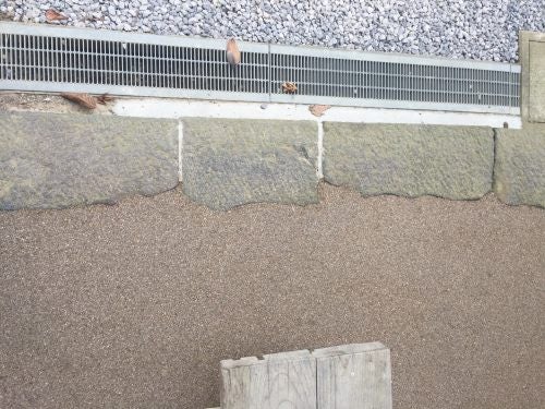 須坂市源信寺の土系舗装