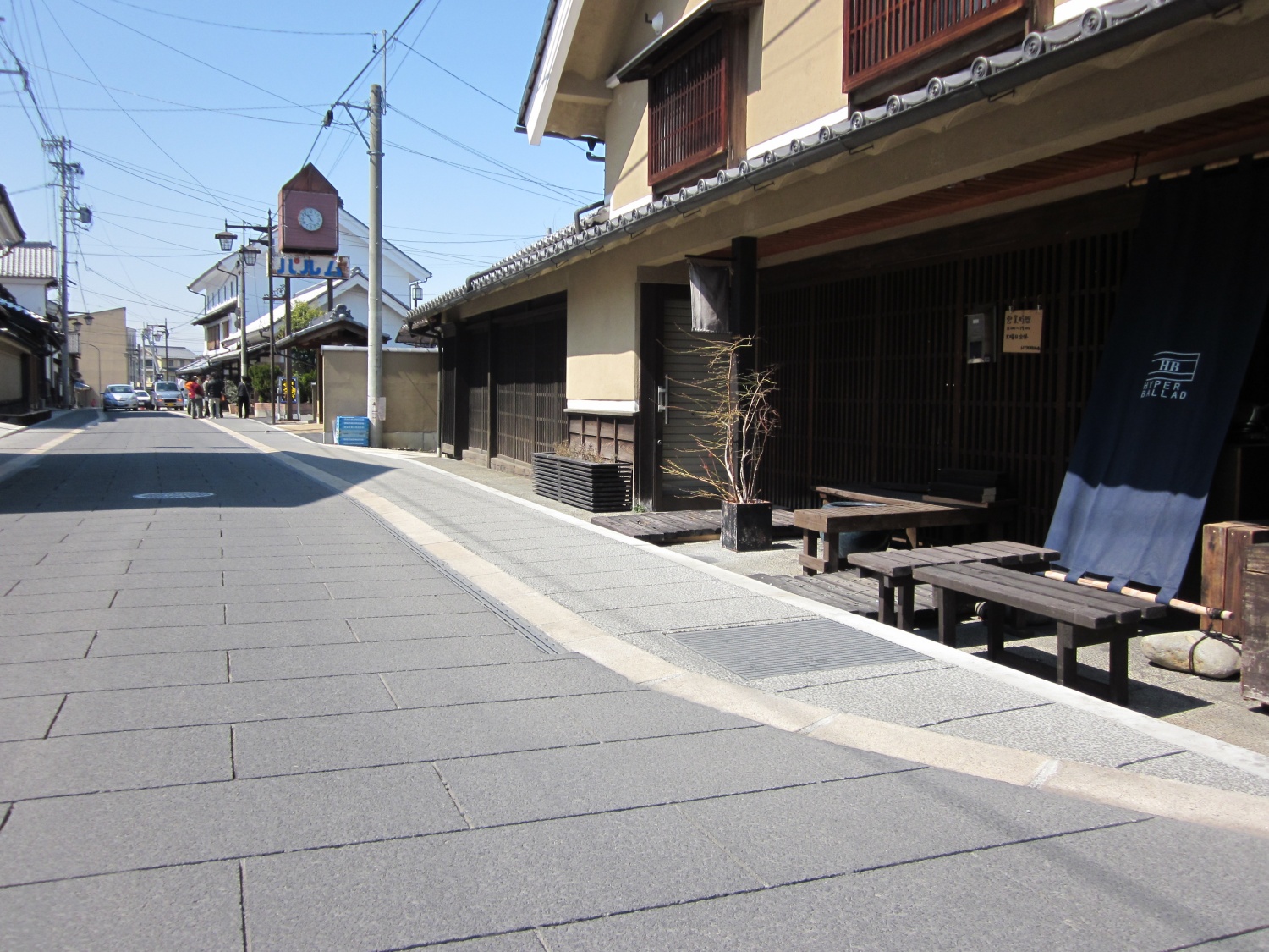 長野県須坂市銀座通りの石