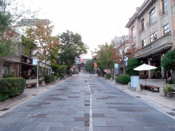 中央通り補修工事前