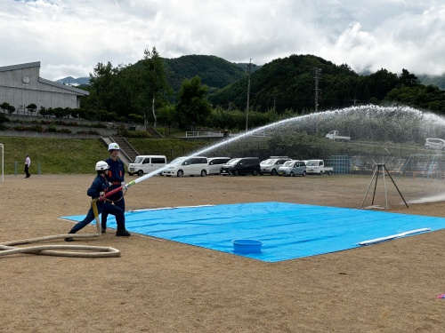 消防団の訓練風景☆