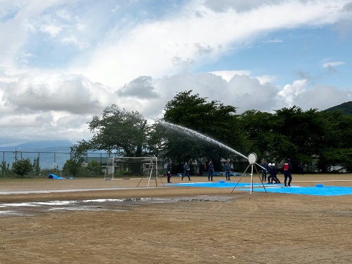 消防団の訓練風景☆