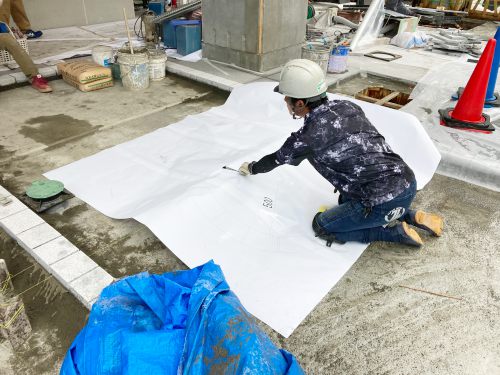 御影石の国際シンボルマーク(車いすマーク)