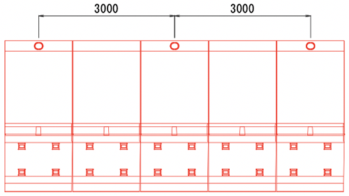 張り出し歩道APRON2 転落防止柵穴