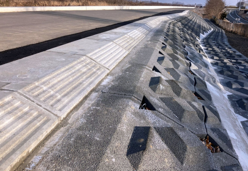 テトラック法尻 ブロック