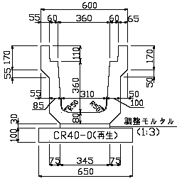 特車U形側溝（長野県タイプ）