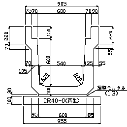 特車U形側溝（長野県タイプ）